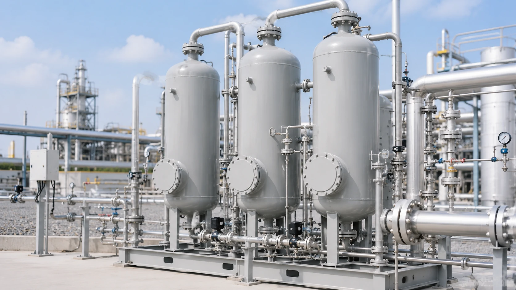 3A molecular sieve industrial dehydration adsorption system