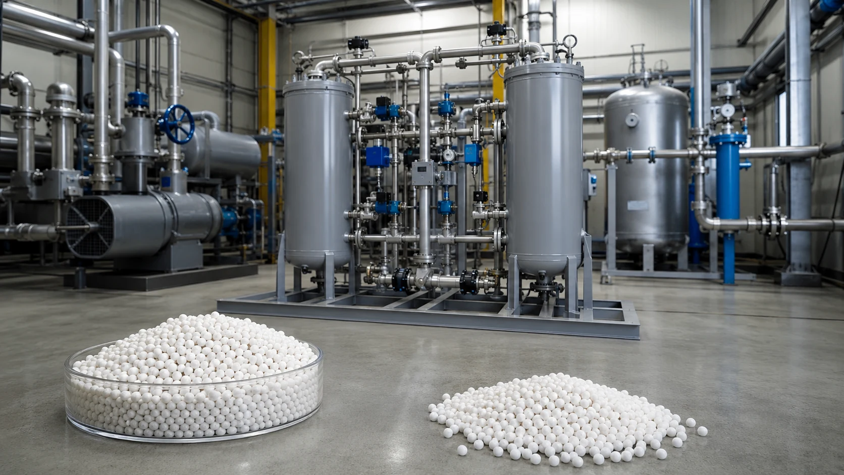 activated alumina desiccant for compressed air and gas drying system