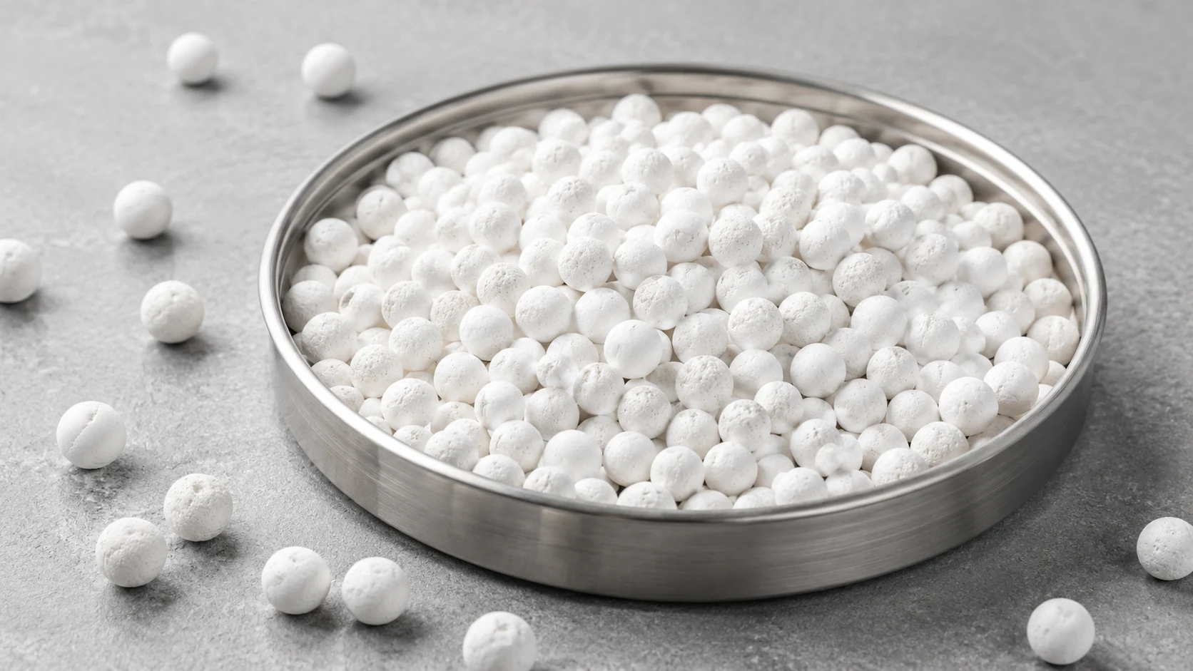 activated alumina white spherical beads for industrial adsorption