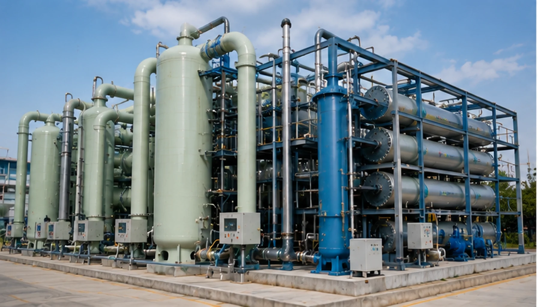 Activated carbon industrial purification system for gas and liquid treatment
