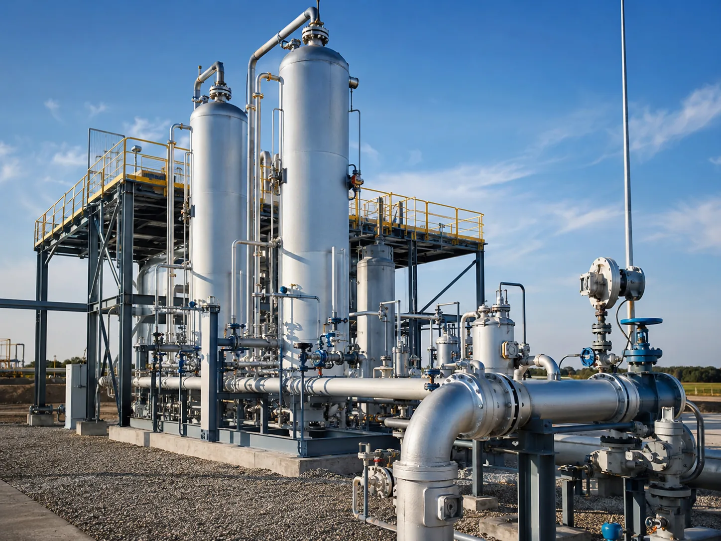 Natural gas dehydration adsorption tower and pipeline system