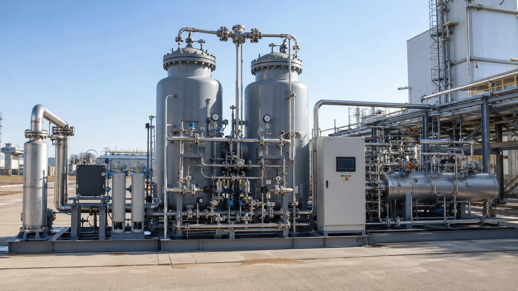 Air separation purification adsorbents in an ASU pre-purification system