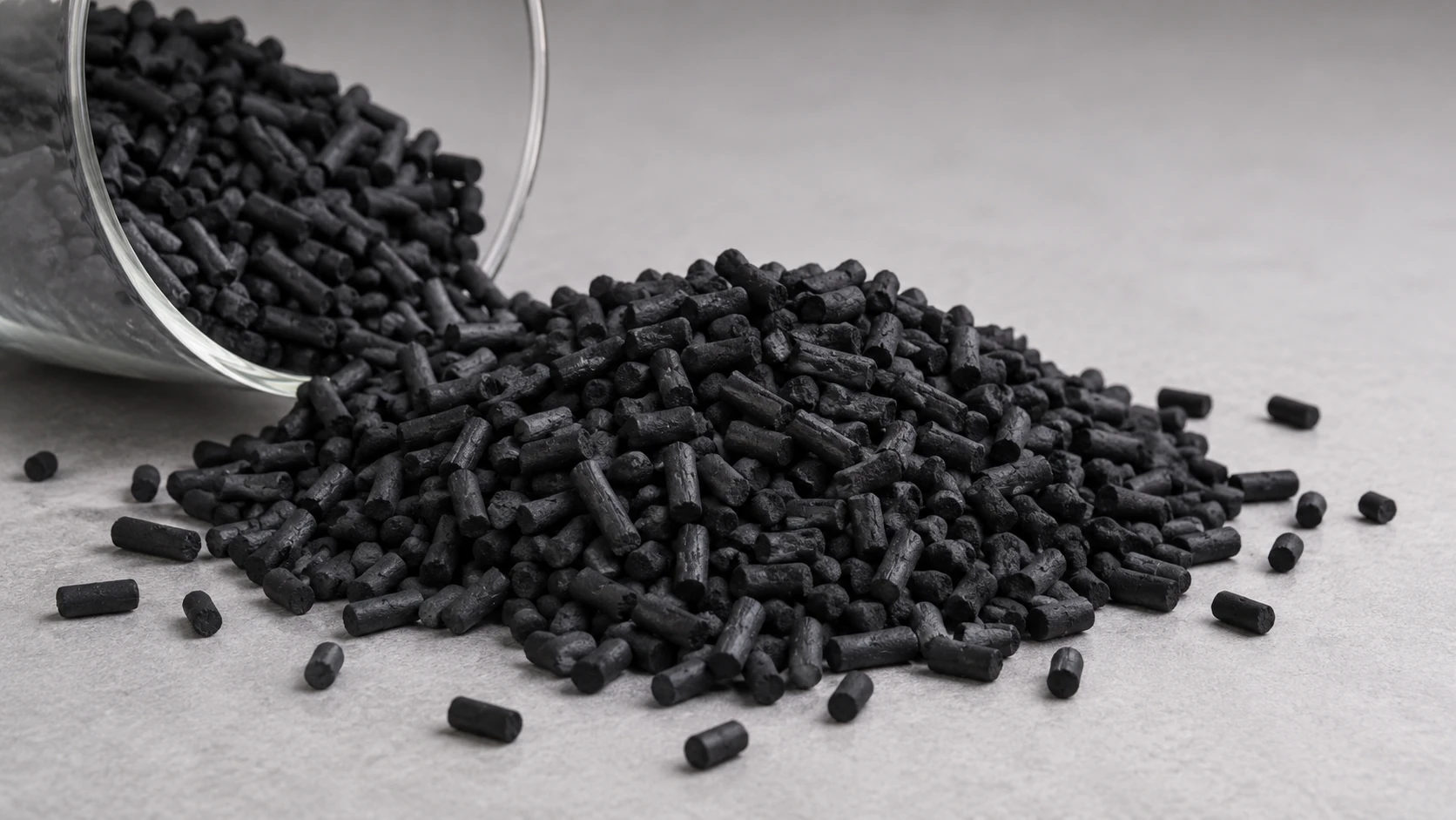 Carbon molecular sieve pellets for PSA nitrogen generation