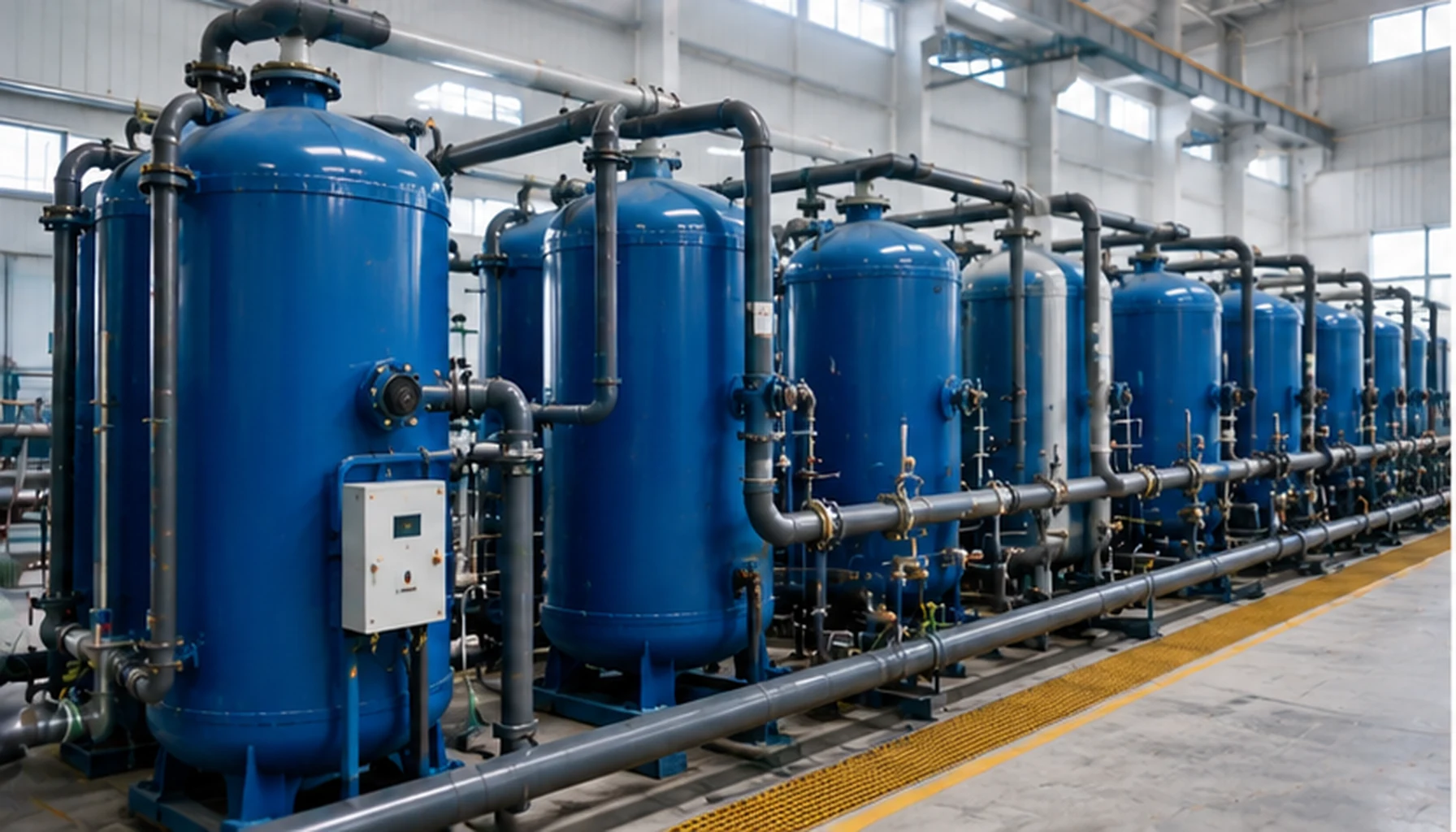 Granular activated carbon filtration system for water and gas treatment