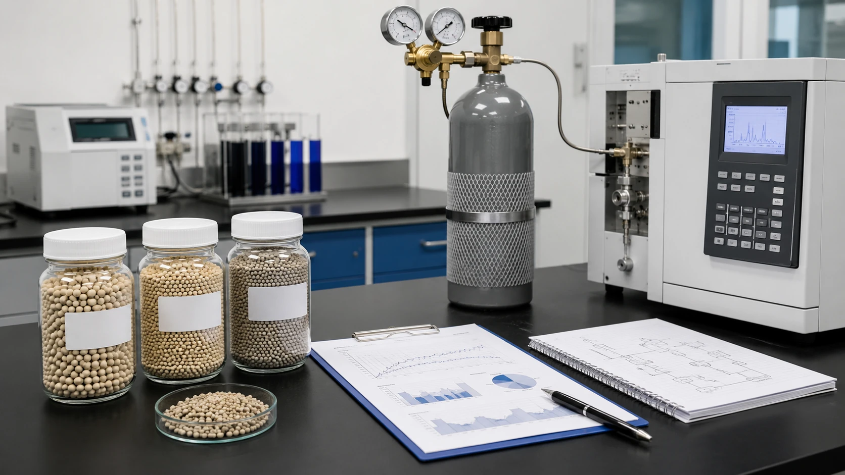 Molecular sieve samples and natural gas adsorbent technical review