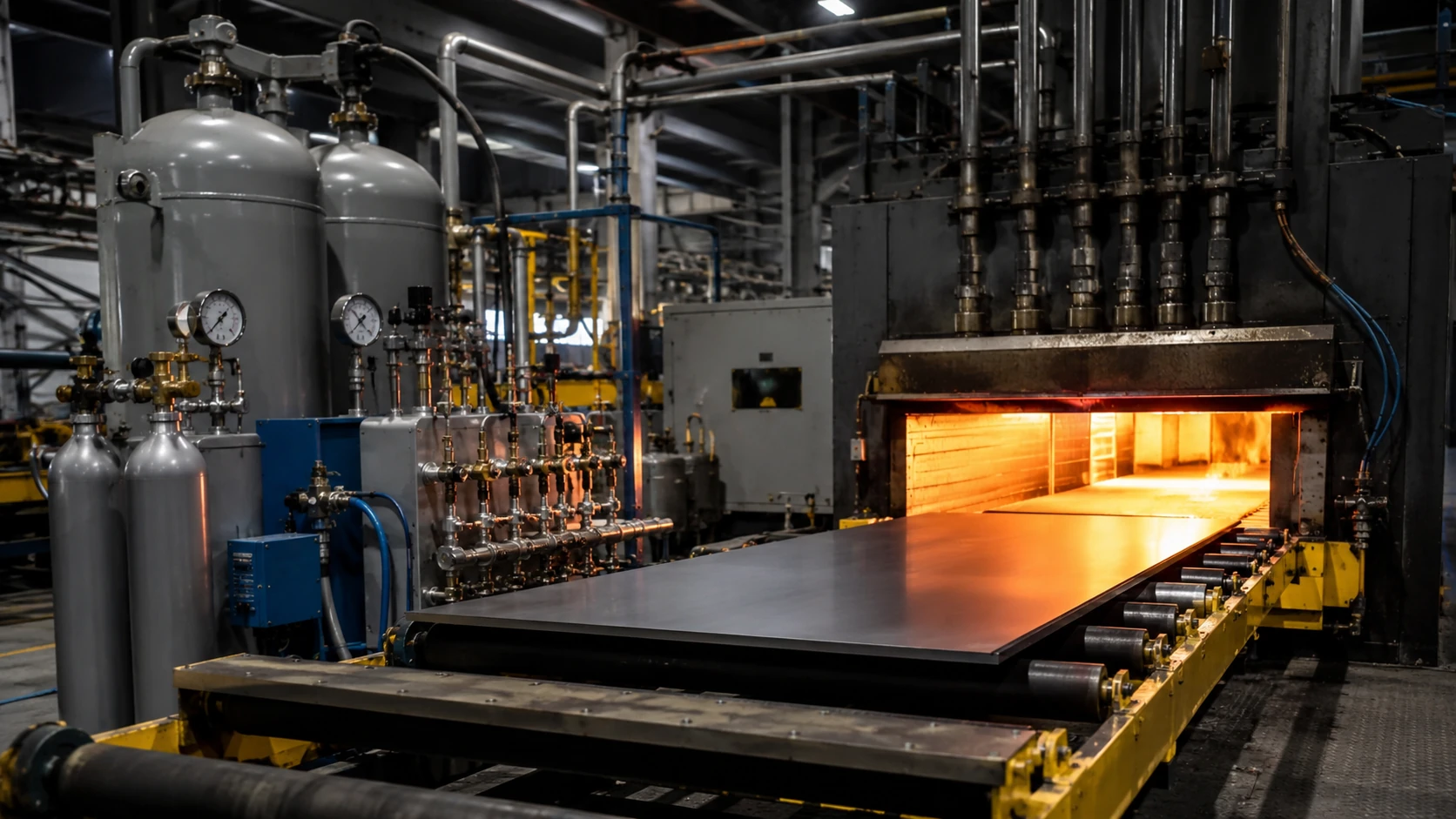 Industrial nitrogen application in metal processing environment