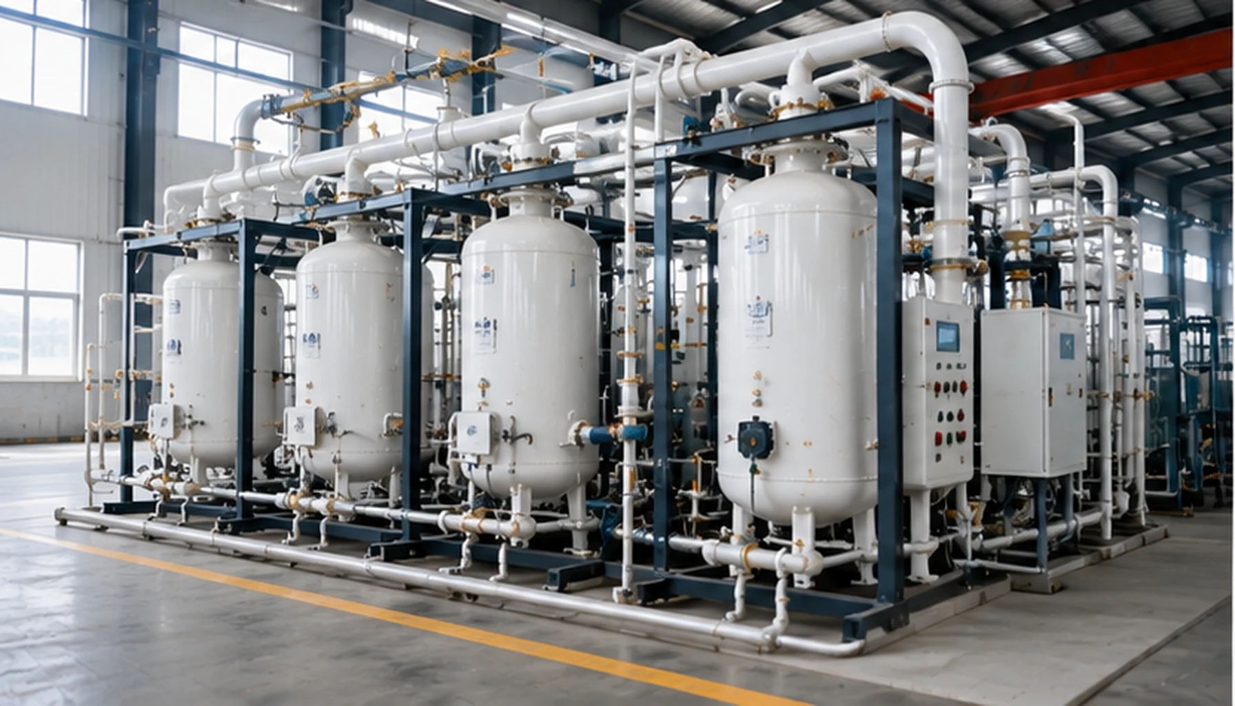 PSA oxygen generation system using 13X APG molecular sieve adsorbents