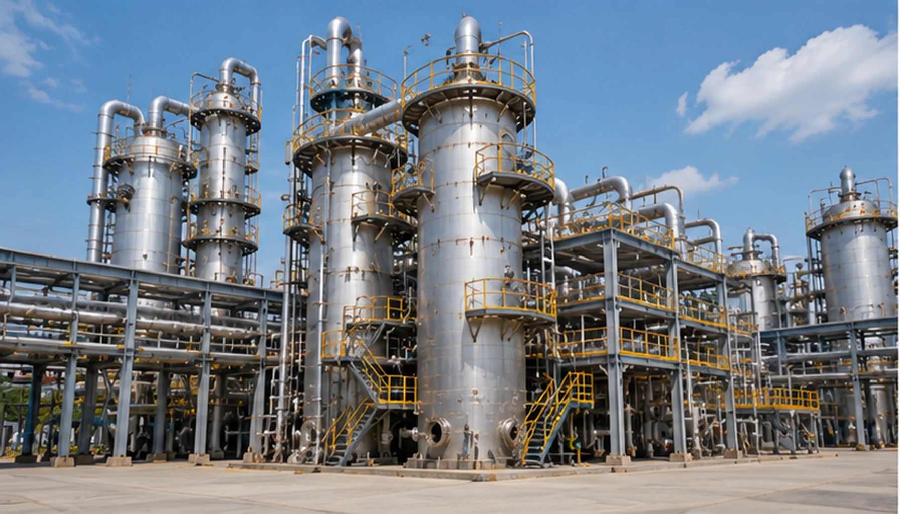 Industrial reactor and process vessel exterior for reactor support media applications