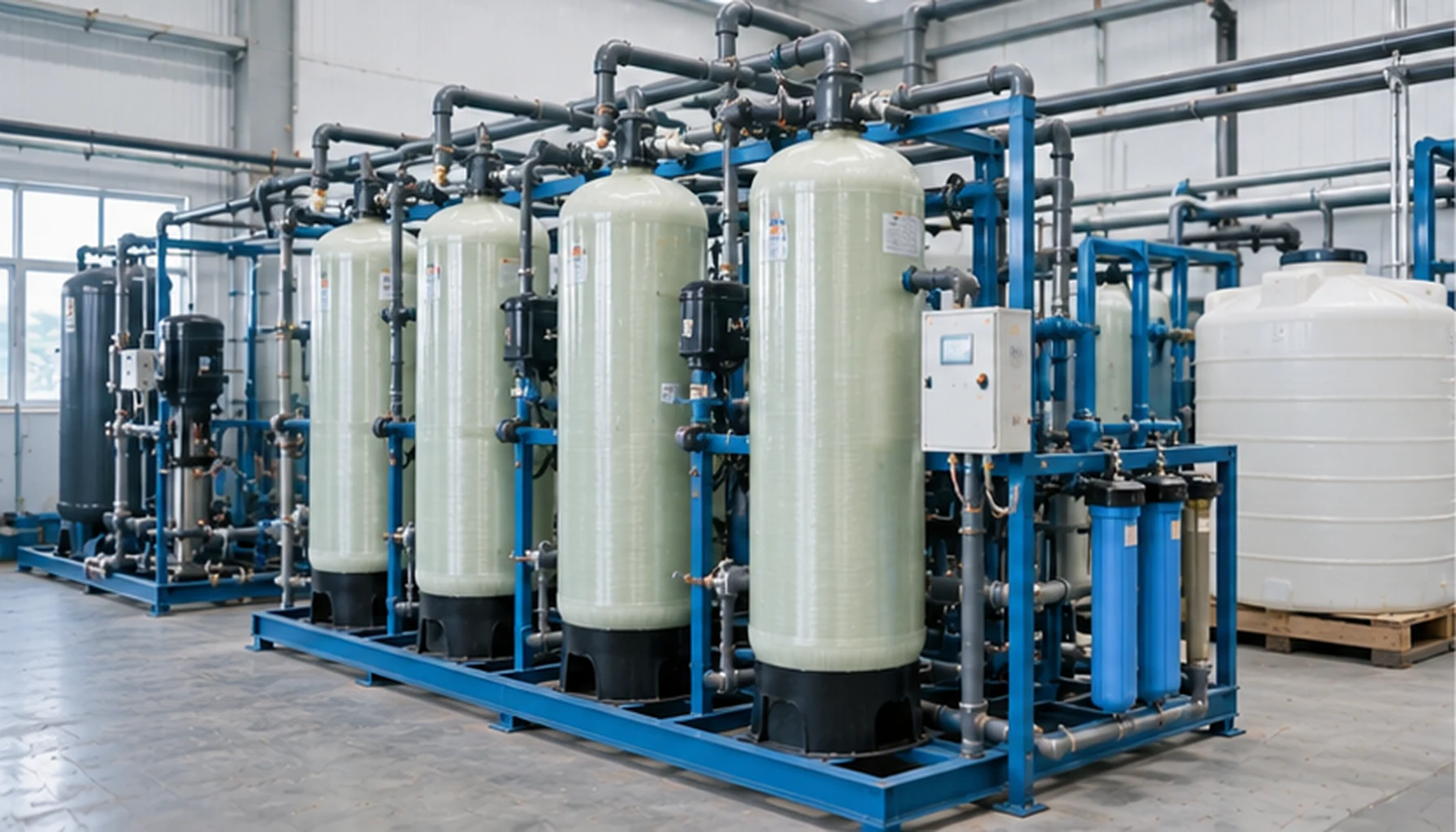 Water treatment filtration system using activated alumina fluoride removal media