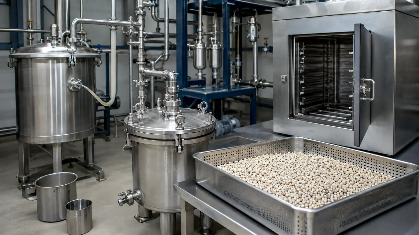 Catalyst Carrier vs Support Media comparison showing porous alumina carrier impregnation and drying preparation
